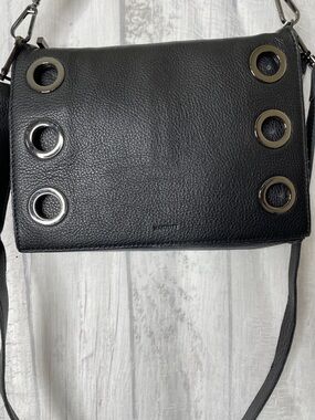 Hammitt Montana Clutch. Leather Crossbody with Gunmetal Studs